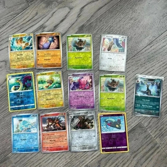 Pokemon TCG Cards reverse Holo -lot Of 13 With Umbreon - Picture 1 of 6